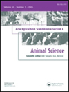 ACTA AGRICULTURAE SCANDINAVICA SECTION A-ANIMAL SCIENCE杂志封面